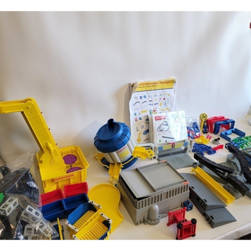 Rokenbok Monorail Depot Elevation Station Crane Hopper Set Instruction Booklet